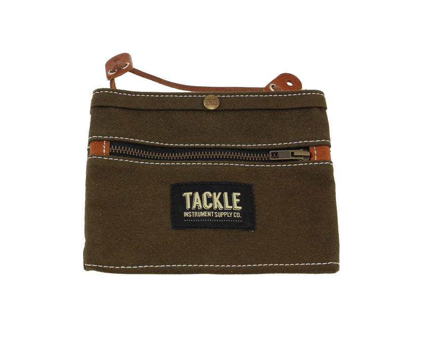 Tackle Waxed Canvas Gig Pouch - Forest Green - New,Forest Green