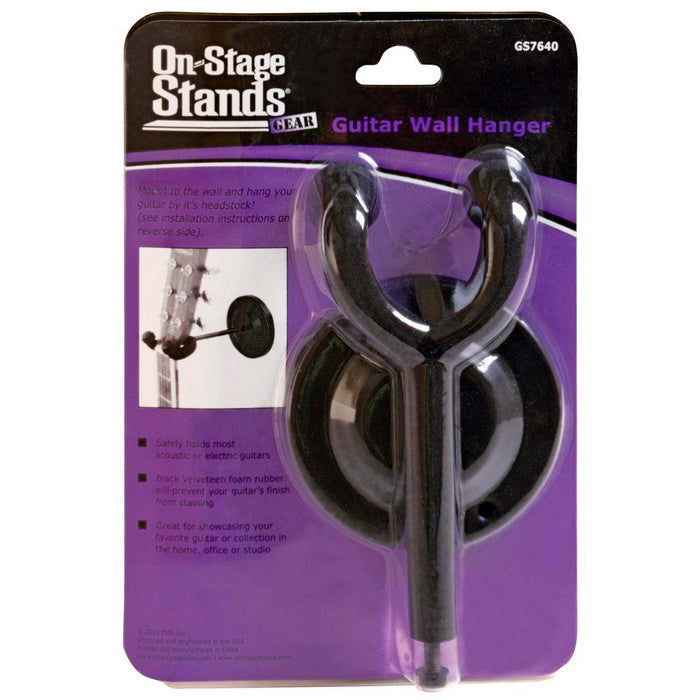 On-Stage Stands GS7640 Round Metal Screw In Guitar Hanger