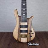 Spector Euro 6 LT Solid Korina Wings 6-String Electric Bass Guitar - Natural Satin - CHUCKSCLUSIVE - #NB23484