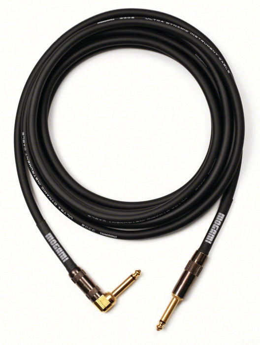 Mogami Platinum Guitar - 12R 12' Platinum Guitar / Instrument Cable With Right Angle Connection