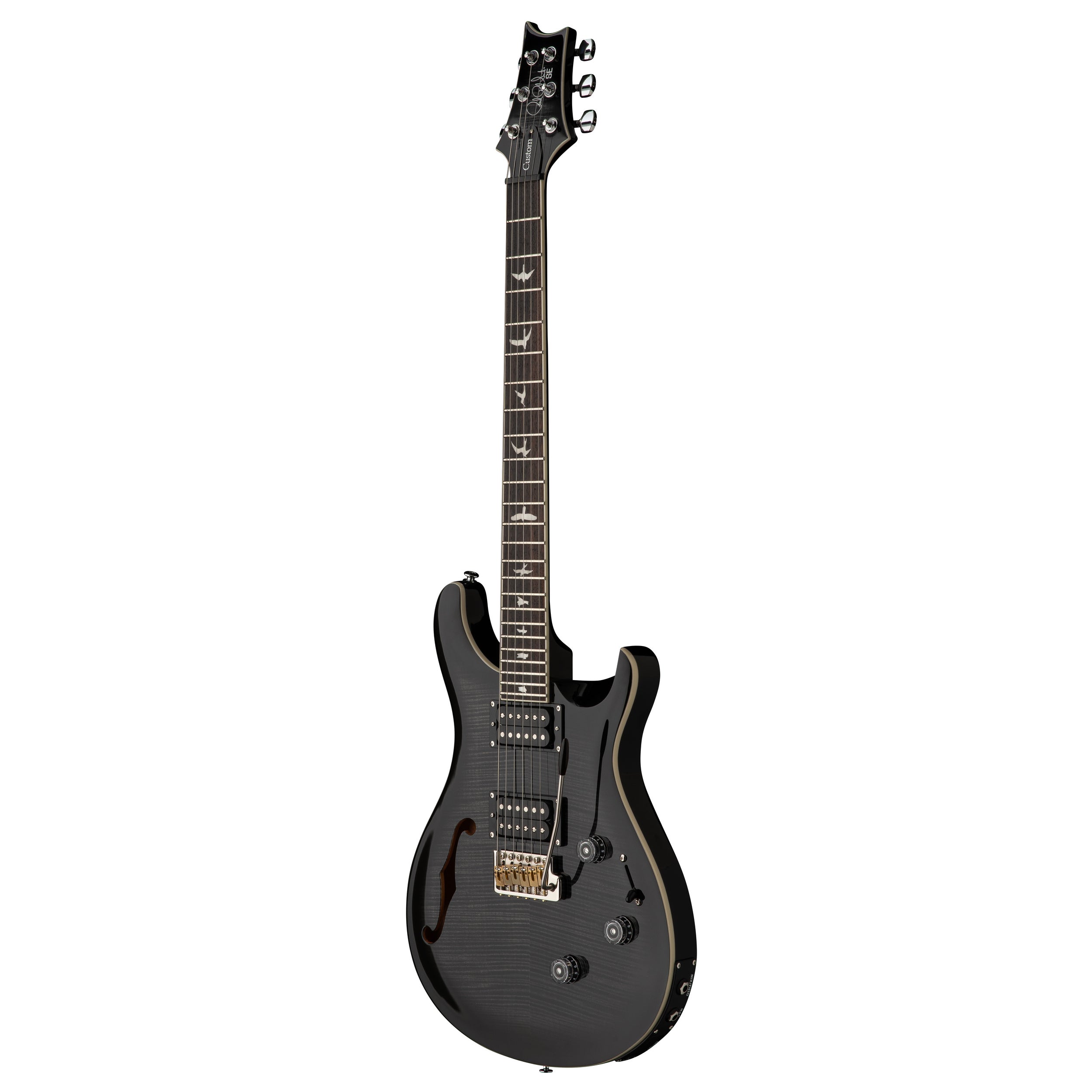 PRS SE Custom 24 Semi-Hollow Piezo Electric Guitar - Charcoal