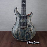 PRS Limited Edition 40th Anniversary Custom 24 Satin Electric Guitar - Faded Whale Blue/Natural Back - #250411979