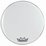 Remo 22" Smooth White Crimplock Ambassador Marching Bass Drum Head