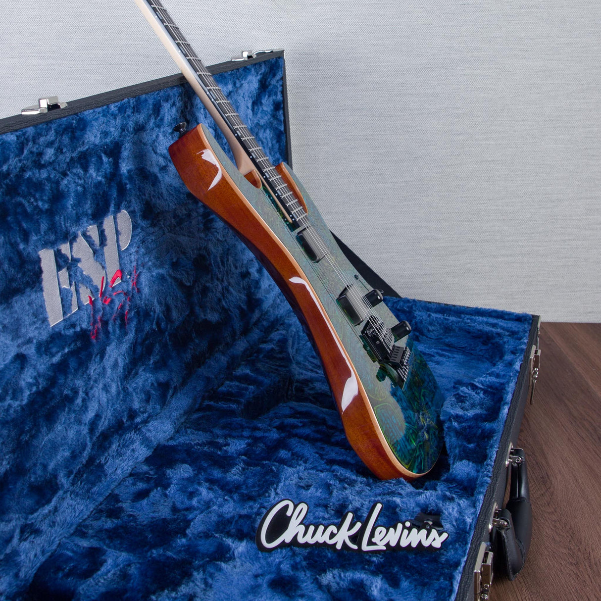 ESP USA M-II DX Electric Guitar - Psychedelic Flame - #US25146