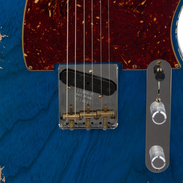 Fender Custom Shop 1950 Esquire Heavy Relic - Sapphire Blue Transparent - CHUCKSCLUSIVE - #R118551