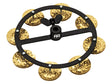 Meinl HTHH1B-BK Headliner Series Hi-Hat Tambourine Hammered Brass Jingles 1 Row