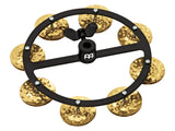 Meinl HTHH1B-BK Headliner Series Hi-Hat Tambourine Hammered Brass Jingles 1 Row