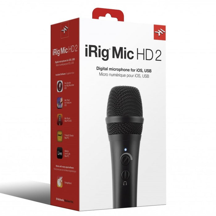 IK Multimedia iRig Mic HD 2 - Mobile Digital Condenser Microphone