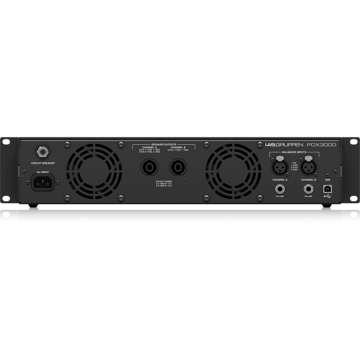 Lab Gruppen PDX3000 Two-Channel Amplifier with DSP Control