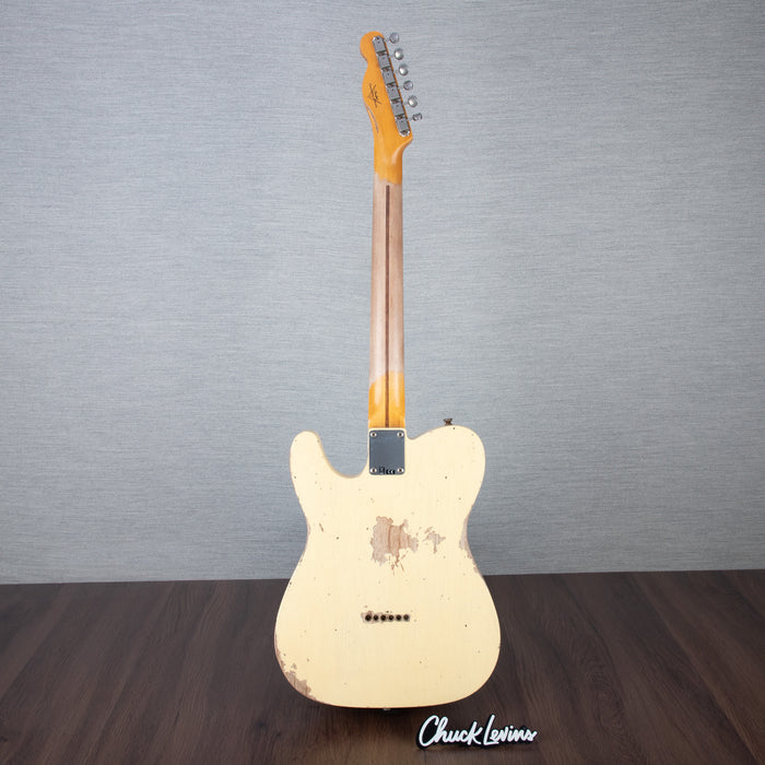 Fender Custom Shop 52 Telecaster Heavy Relic Guitar - Aged Vintage White - CHUCKSCLUSIVE - #R127076