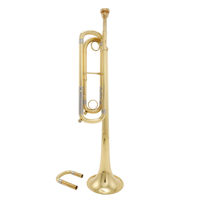 Scodwell Bugle-C Bb Field Bugle with G Slide - Clear Lacquered