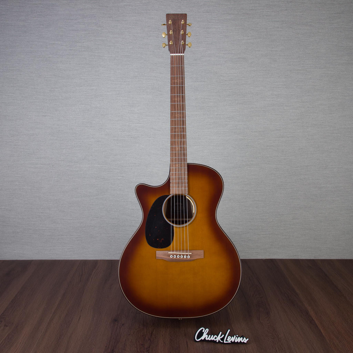 Martin GPCE Inception Maple/European Spruce Left Handed Acoustic Electric Guitar - Amber Fade Sunburst - #M2898718 - Mint, Open Box