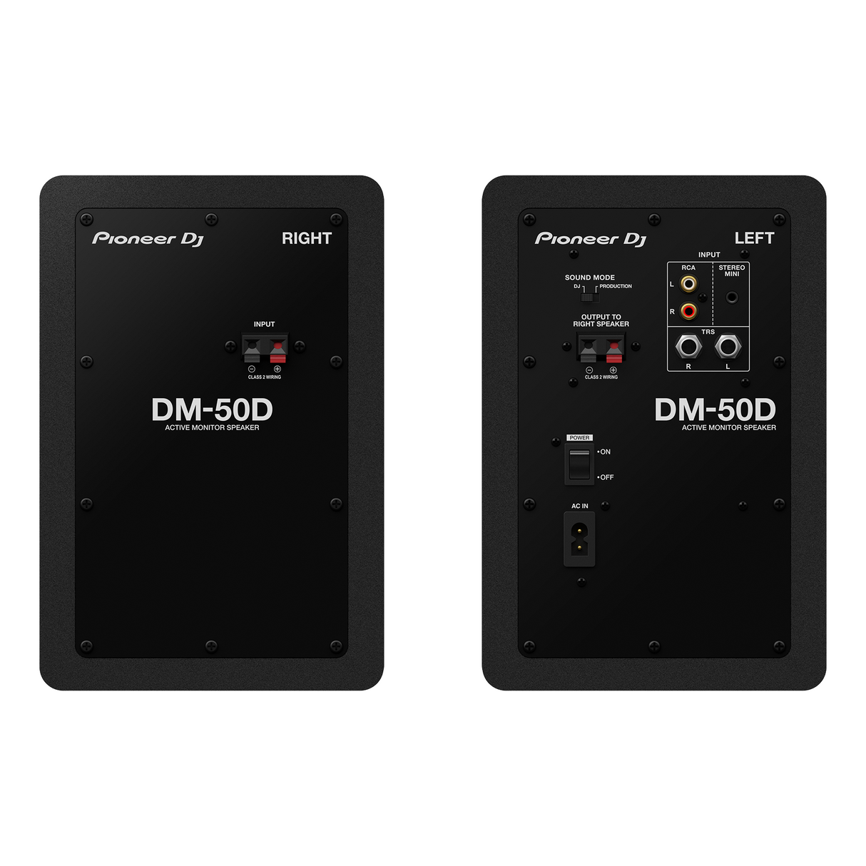 Pioneer DJ DM-50D 5-inch Active Monitor Speaker - Black - New