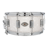 Rogers Dyna-Sonic 6.5 x 14" Wood Shell Snare Drum - White Marine Pearl Beavertail