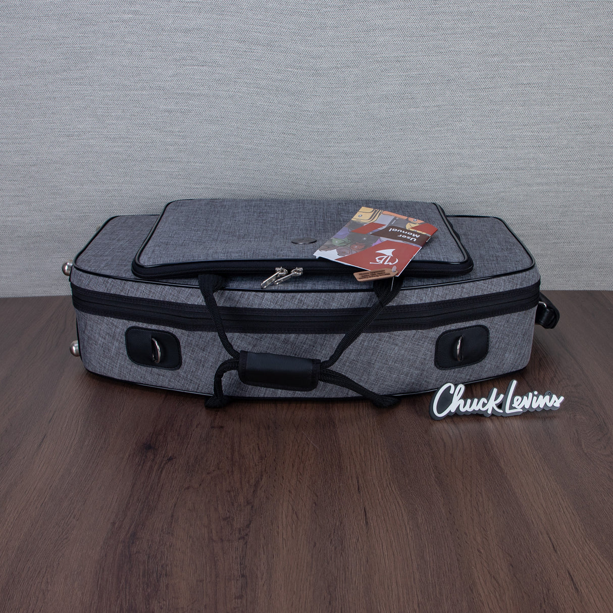 Marcus Bonna Double Case for Alto and Soprano Sax with Curved Detachable Neck - Cationic Gray