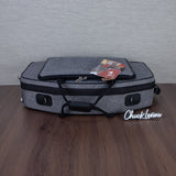 Marcus Bonna Double Case for Alto and Soprano Sax with Curved Detachable Neck - Cationic Gray