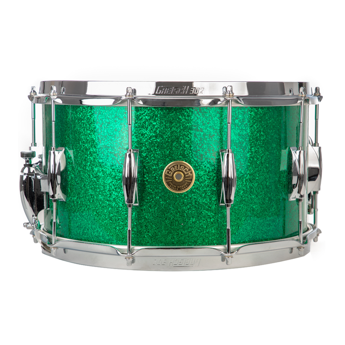 Gretsch Broadkaster 8x14 Snare Drum - Green Sparkle