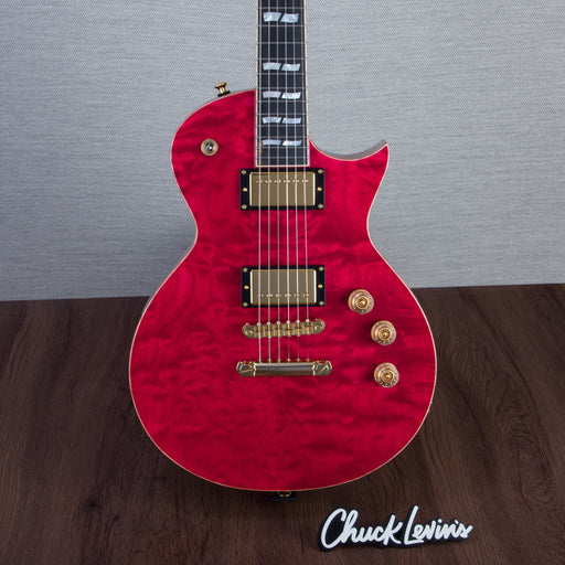 ESP USA Eclipse QM GH Electric Guitar - Raspberry - #US24124
