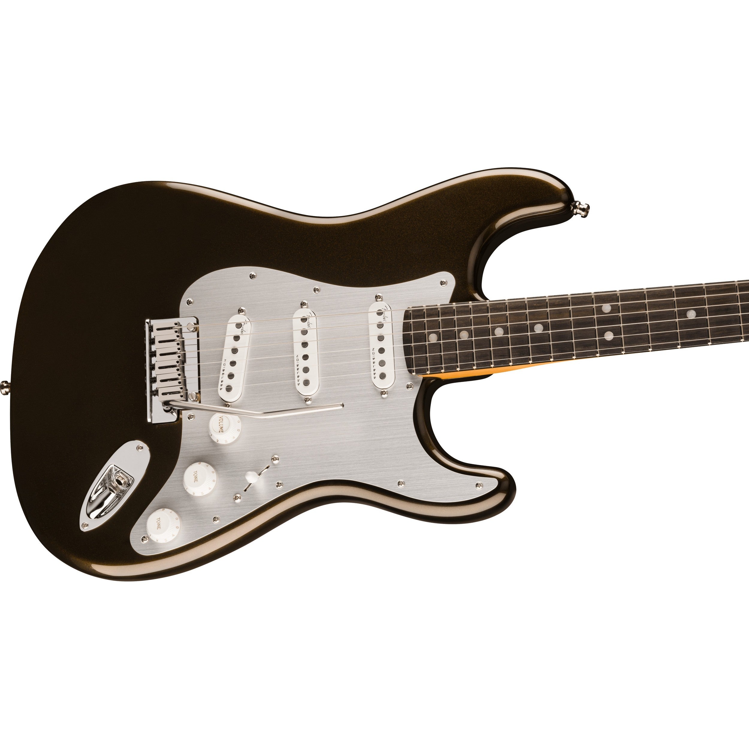Fender American Ultra II Stratocaster Electric Guitar, Ebony