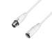 Adam Hall K4MMF1500-SNOW Microphone Cable XLR Female to XLR Male 50 Foot - White