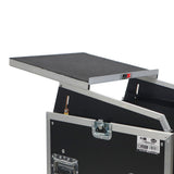 ProX T-12MRSS13ULT 13U Top 12U Front Rack Combo Flight Case with Laptop Shelf and Casters