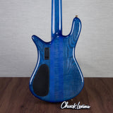 Spector Euro 5 LT Poplar Burl Over Ash 5-String Electric Bass Guitar - Faded Light Blue Gloss - CHUCKSCLUSIVE - #]C121NB23304