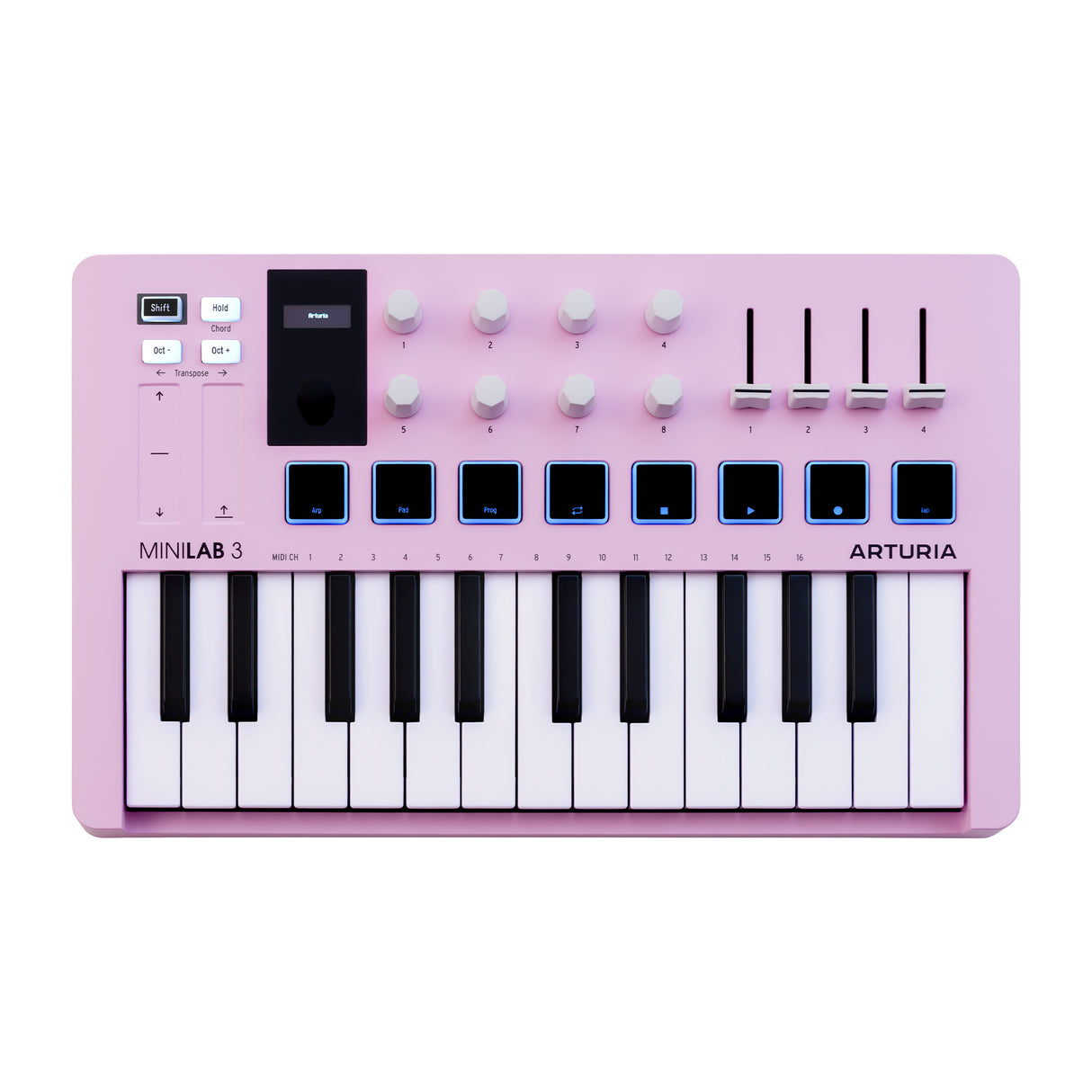 Arturia MiniLab 3 MIDI Controller – Rose Quartz