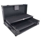 ProX XS-RANESYSONEWLTBLLED Flight Case For RANE SYSTEM ONE Dj Controller Sliding Laptop Shelf & Wheels - Black
