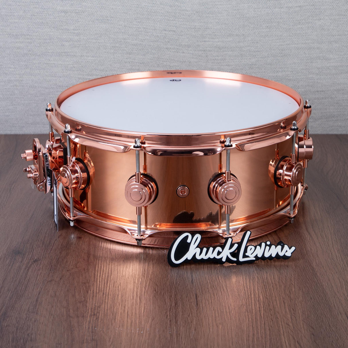 DW 5.5 x 14-Inch Collector's Copper Snare Drum - Copper Hardware