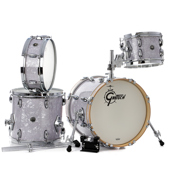 Gretsch Brooklyn Micro Kit 4-Piece Shell Pack - White Marine Pearl