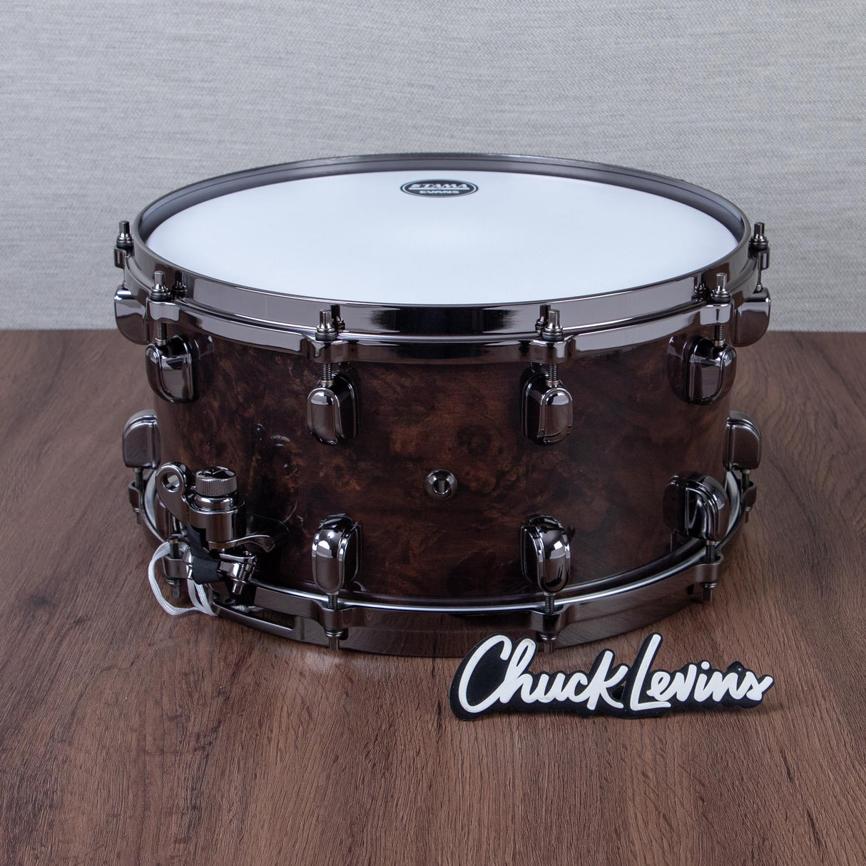 Tama 7 x 14-Inch Starclassic Walnut/Birch Snare Drum - Gloss Black Walnut Burl