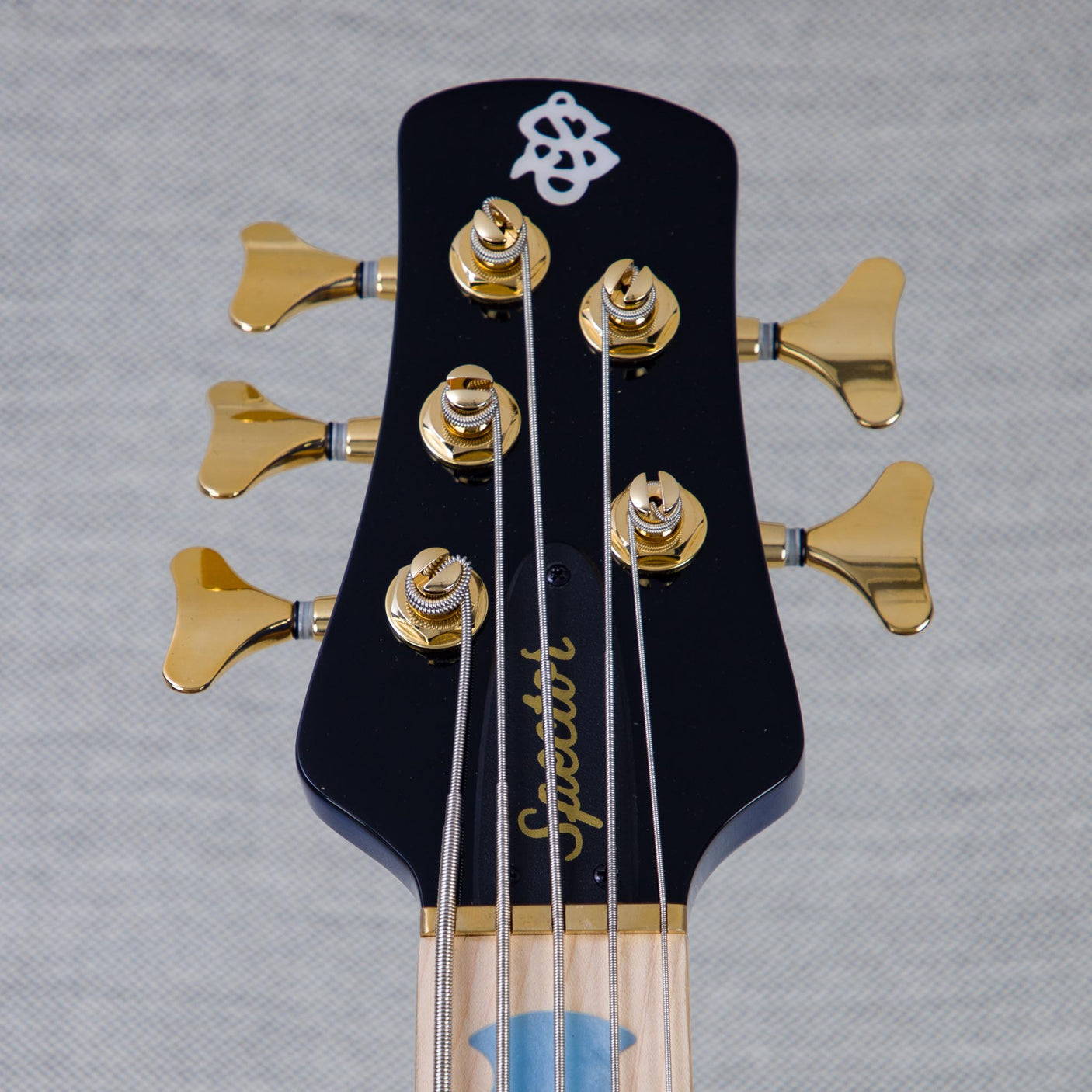Spector Euro 5 LT Poplar Burl Over Ash 5-String Electric Bass Guitar - Faded Light Blue Gloss - CHUCKSCLUSIVE - #]C121NB23317