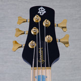Spector Euro 5 LT Poplar Burl Over Ash 5-String Electric Bass Guitar - Faded Light Blue Gloss - CHUCKSCLUSIVE - #]C121NB23317