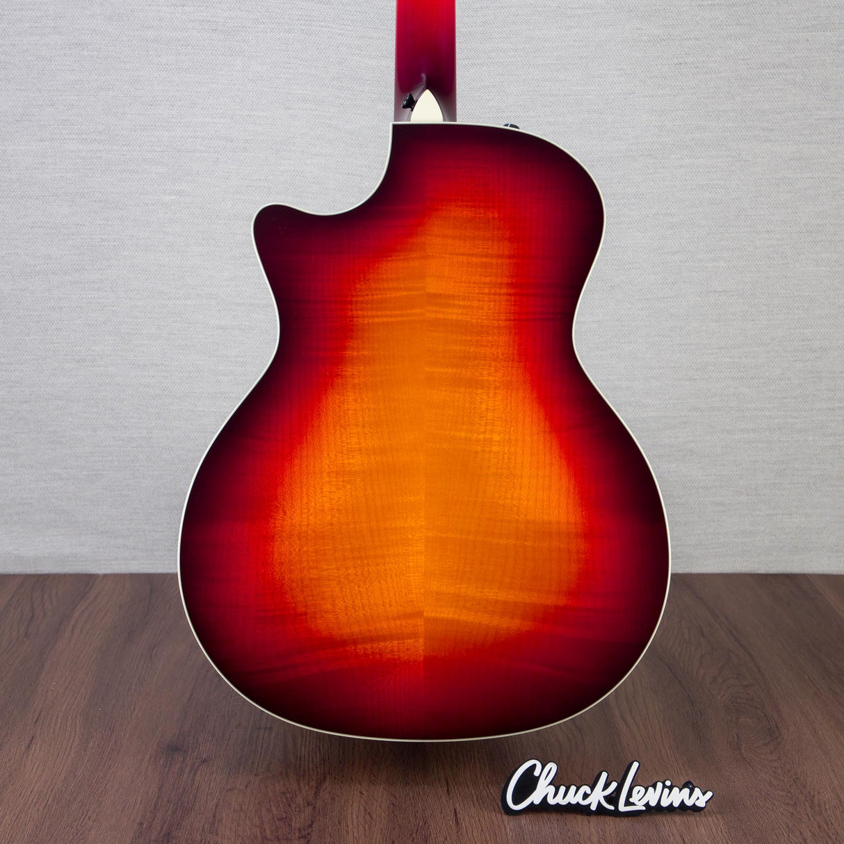 Taylor NAMM 2025 Custom #18 C14ce Lutz Spruce/Figured Big Leaf Grand Auditorium Acoustic Electric Guitar - Desert Dawn - #1203315097