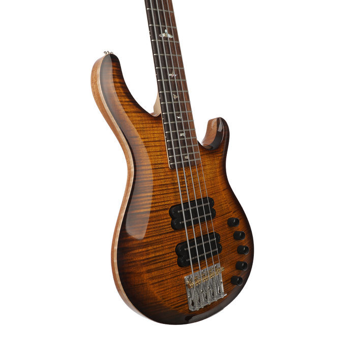 PRS Grainger 5-String Bass Guitar - Black Gold Burst, Natural Back - New
