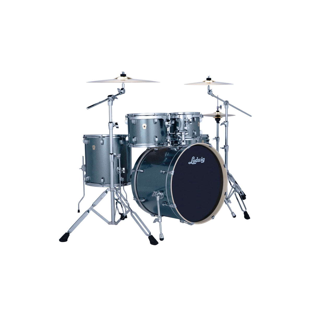 Ludwig Evolution 5-Piece Drum Kit with 22-Inch Kick - Atlantic Sparkle