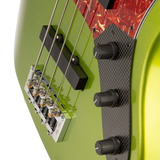 Brubaker JXB-4 Standard Bass Guitar - Green Metallic - New