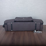 Marcus Bonna Double Case for Tenor and Soprano Sax with Fixed Straight Neck - Carbon Fiber - Dark Brown