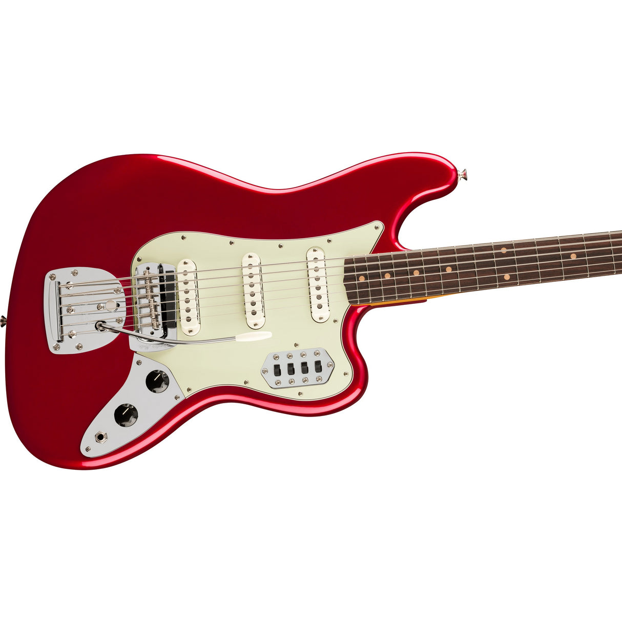 Fender Vintera III Early '60s Bass VI Electric Bass Guitar, Rosewood Fingerboard - Candy Apple Red