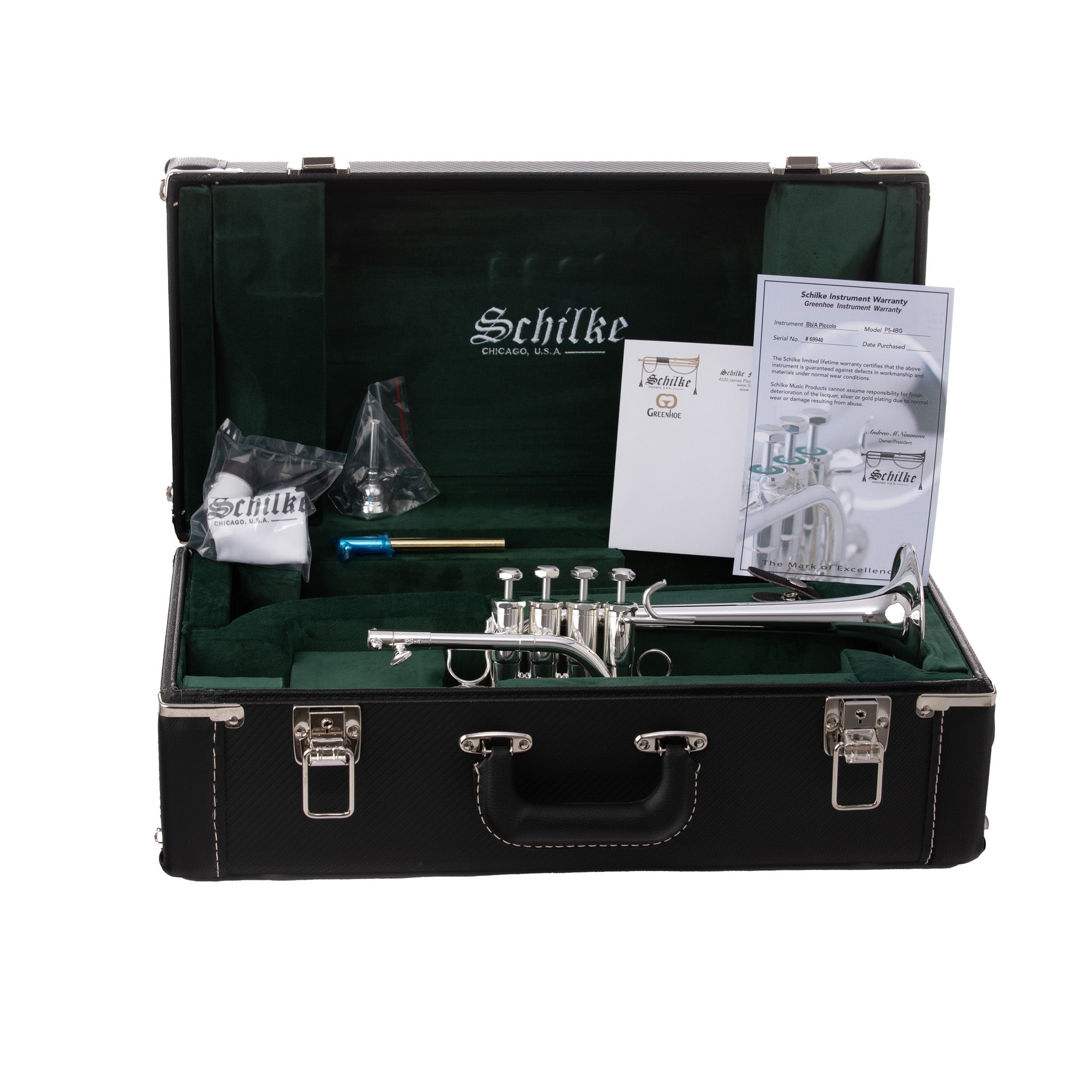 Schilke P5-4BG Beryllium Bell Piccolo Trumpet - Silver-Plated
