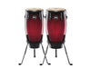 Meinl HC512 Headliner Wood Conga Set 11" & 12" w/ Basket Stands - Wine Red Burst - New,Wine Red
