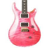PRS Custom 24 10-Top Electric Guitar - Bonnie Pink With Natural Back