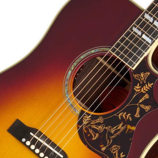 Epiphone Humingbird Deluxe EC Reissue Acoustic Electric Guitar - Autumn Burst
