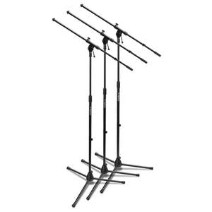 On-Stage Stands MSP7703 Euroboom Mic Stand 3-Pack w/ Bag