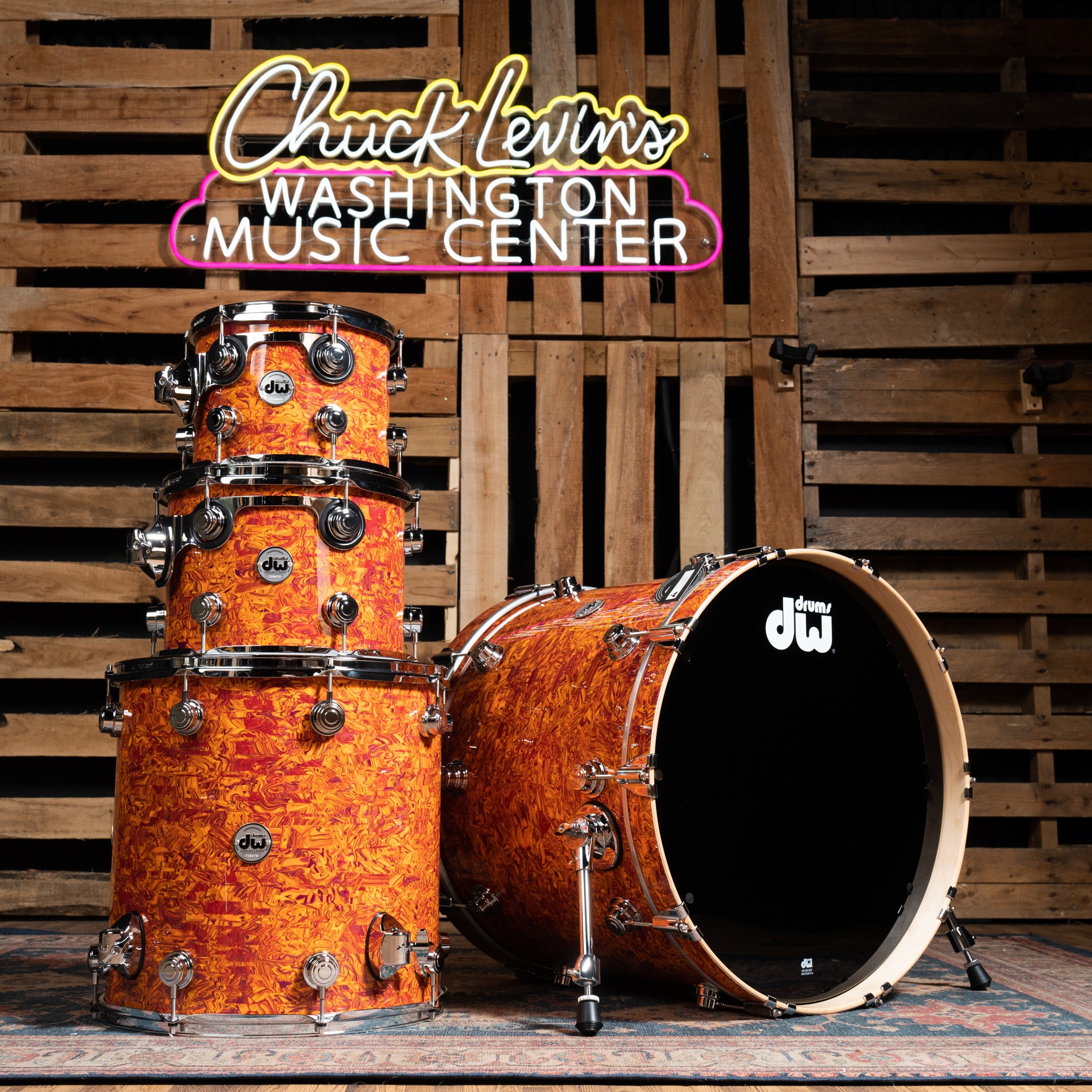 DW Collector's Standard Maple 4-Piece Shell Pack, 22-Inch Kick