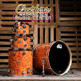DW Collector's Standard Maple 4-Piece Shell Pack, 22-Inch Kick - Amber Swirl