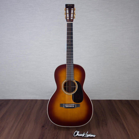 Martin Custom Shop 00-28 Style Wild Grain East Indian Rosewood/Sitka Spruce Fishman Matrix VT Acoustic Electric Guitar - Ambertone 1933 - #M2880835