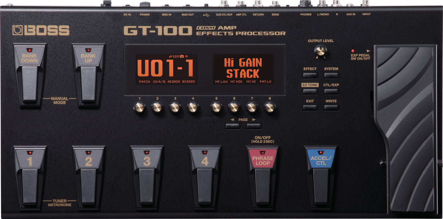 Boss GT-100 COSM Amp Effects Processor – Chuck Levin's Washington