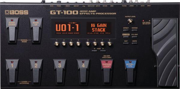 BOSS GT-100 COSM ギター マルチエフェクター 動作確認済液晶割れ Boss GT-100 COSM Amp Effects Processor – Chuck Levin's Washington