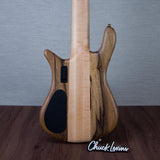 Spector Euro 6 LT Solid Korina Wings 6-String Electric Bass Guitar - Natural Satin - CHUCKSCLUSIVE - #C121NB23483